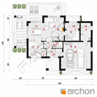 Vila Miranda 18 (G2E) | Pôdorys prízemia 