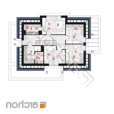 Vila Miranda 18 (G2E) | Pôdorys podkrovia 