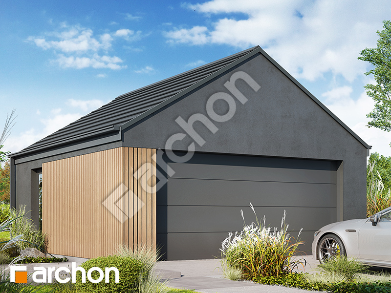 GARÁŽ PRE DVE AUTA G42 - Vizualizácia 1