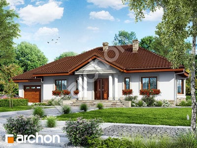 Projekt domu ARCHON+ Dom medzi gaurami ver.2