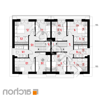 Dom medzi narcismi 4 (R2) | Pôdorys podkrovia 