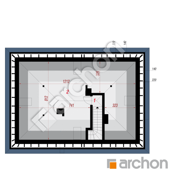 Dom pod jarabinou 18 | <span class="translation_missing" title="translation missing: sk.products.print_pages.projections.poziom3">Poziom3</span>