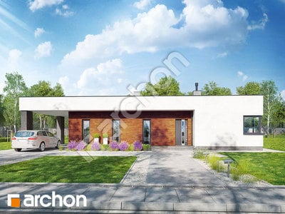 Projekt domu ARCHON+ Dom v plumeriách (E) ver.2