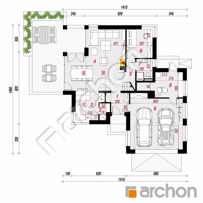 Vila Eliza 4 (G2) | Pôdorys prízemia 