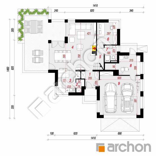 Vila Eliza 4 (G2) | <span class="translation_missing" title="translation missing: sk.products.print_pages.projections.poziom1">Poziom1</span>