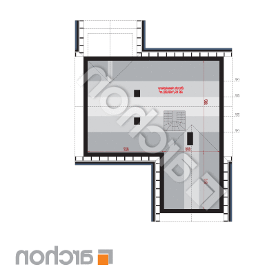 Dom v narcisoch 2 (G2) | Pôdorys podkrovia 