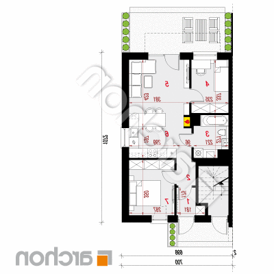 Dom medzi macoškami (R2B) ver.3 | Pôdorys prízemia 
