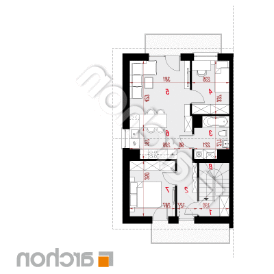Dom medzi macoškami (R2B) ver.3 | Pôdorys podkrovia 