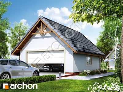 Projekt domu ARCHON+ Garáž pre dve autá G6 ver.2