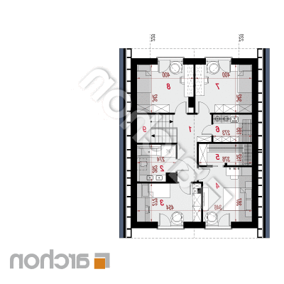 Dom medzi anízom 10 | Pôdorys podkrovia