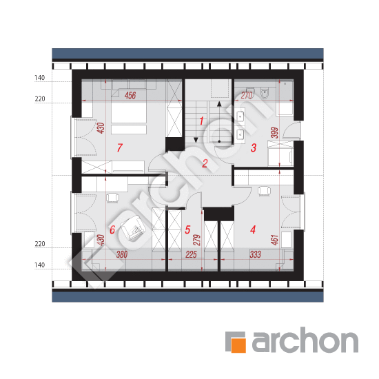 Dom pod agátom | <span class="translation_missing" title="translation missing: sk.products.print_pages.projections.poziom3">Poziom3</span>