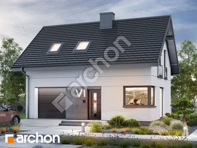 Projekt domu ARCHON+ Dom uprostred buxusu (G)