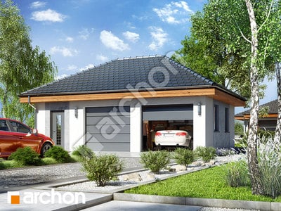 Projekt domu ARCHON+ Garáž pre dve autá G25