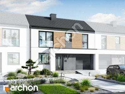 Projekt domu ARCHON+ Dom uprostred buxusu 2 (GS)