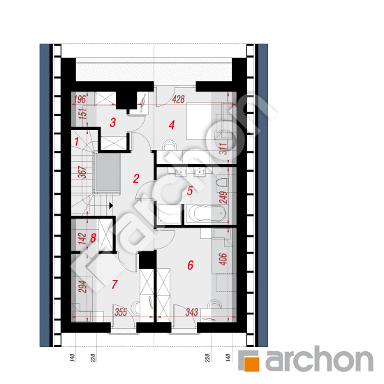 Dom pod hrabom 2 | <span class="translation_missing" title="translation missing: sk.products.print_pages.projections.poziom3">Poziom3</span>