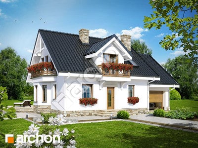 Projekt domu ARCHON+ Dom medzi rododendronmi 6 (P) ver.2