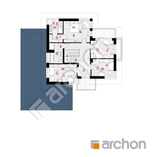 Vila Olivia 2 | <span class="translation_missing" title="translation missing: sk.products.print_pages.projections.poziom2">Poziom2</span>